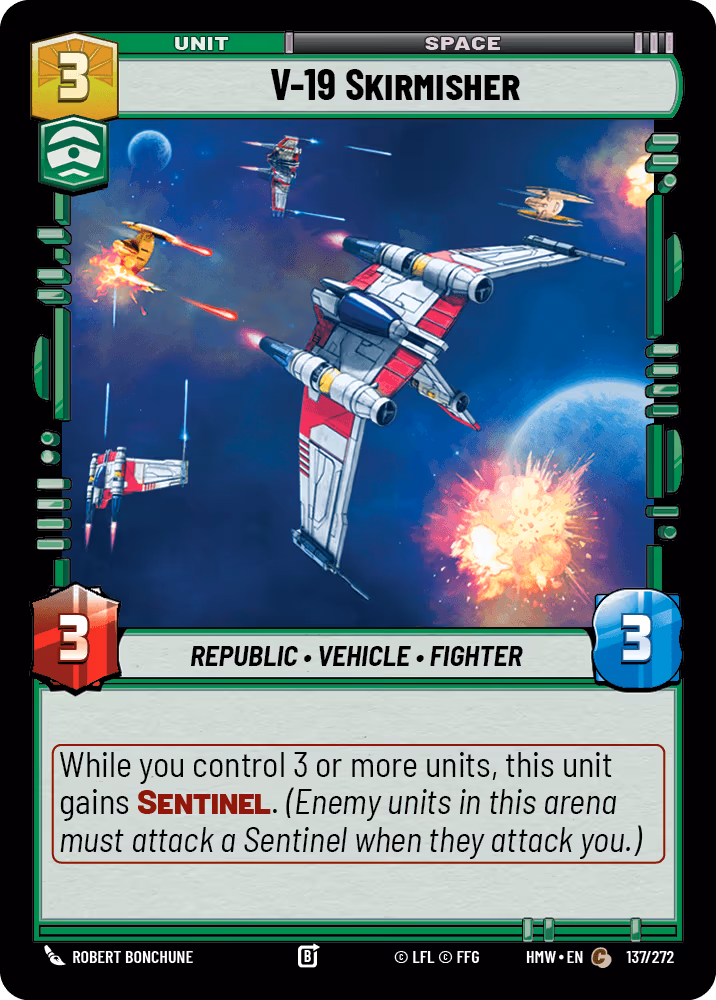 V-19 Skirmisher HMW-137 Star Wars Unlimited card