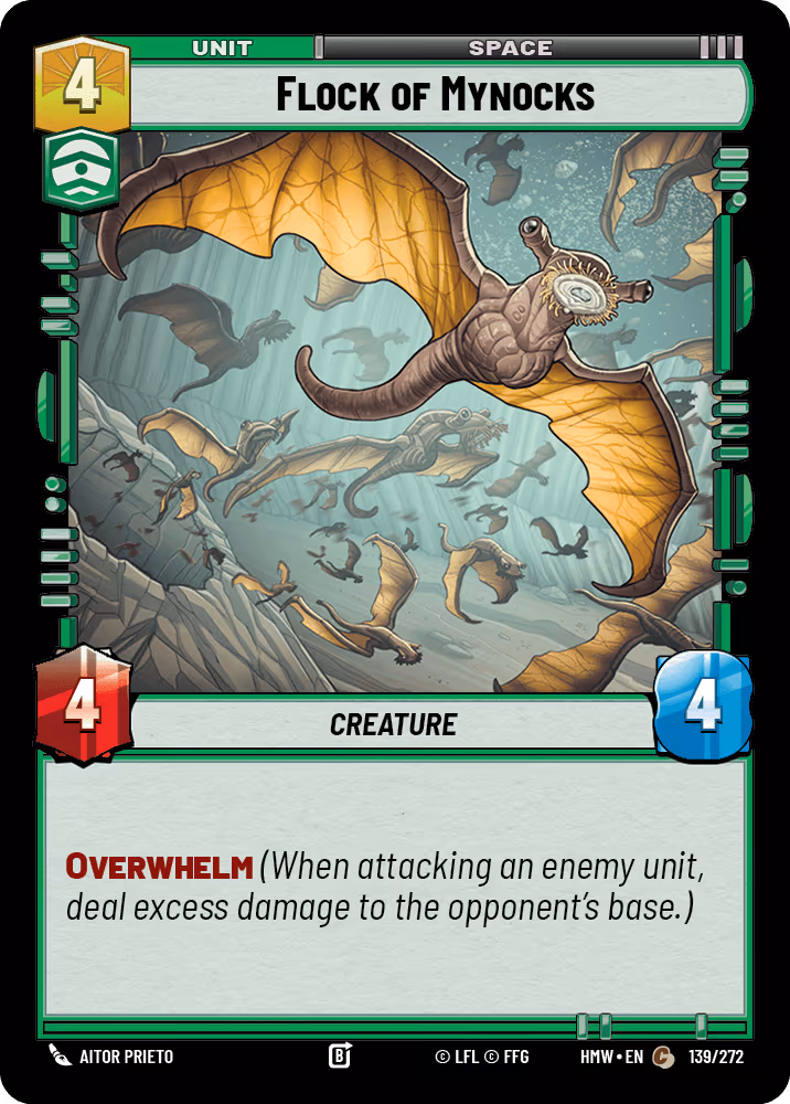 Flock of Mynocks HMW-139 Star Wars Unlimited card