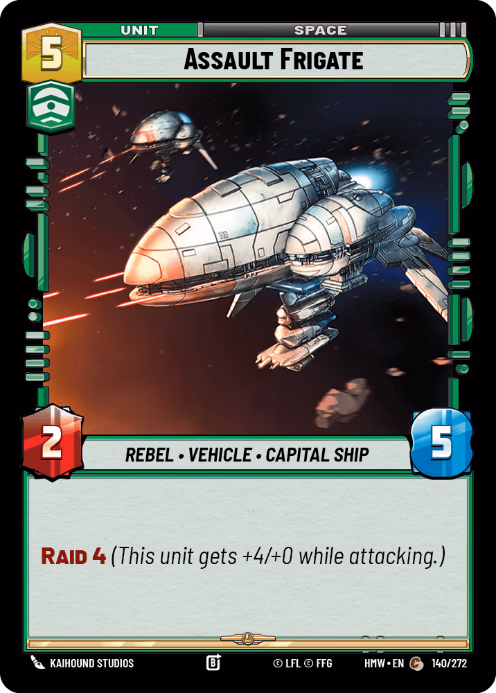 Assault Frigate HMW-140 Star Wars Unlimited card