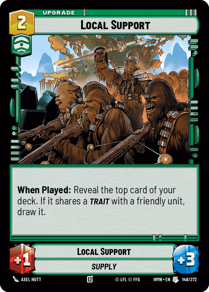 Local Support HMW-148 Star Wars Unlimited card