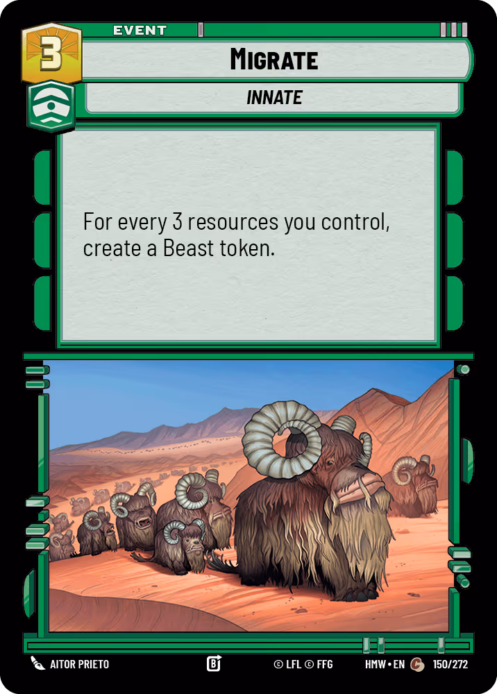 Migrate HMW-150 Star Wars Unlimited card