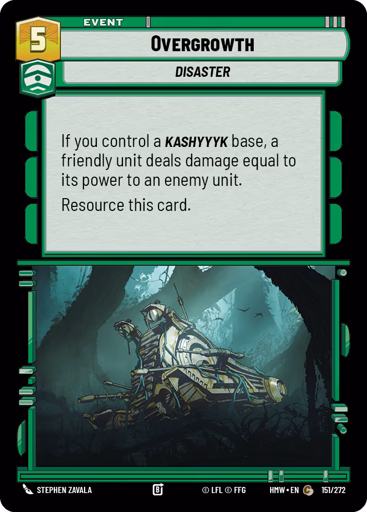 Overgrowth HMW-151 Star Wars Unlimited card
