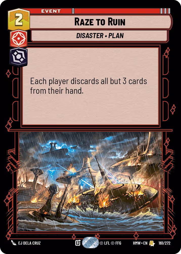 Raze to Ruin HMW-161 Star Wars Unlimited card