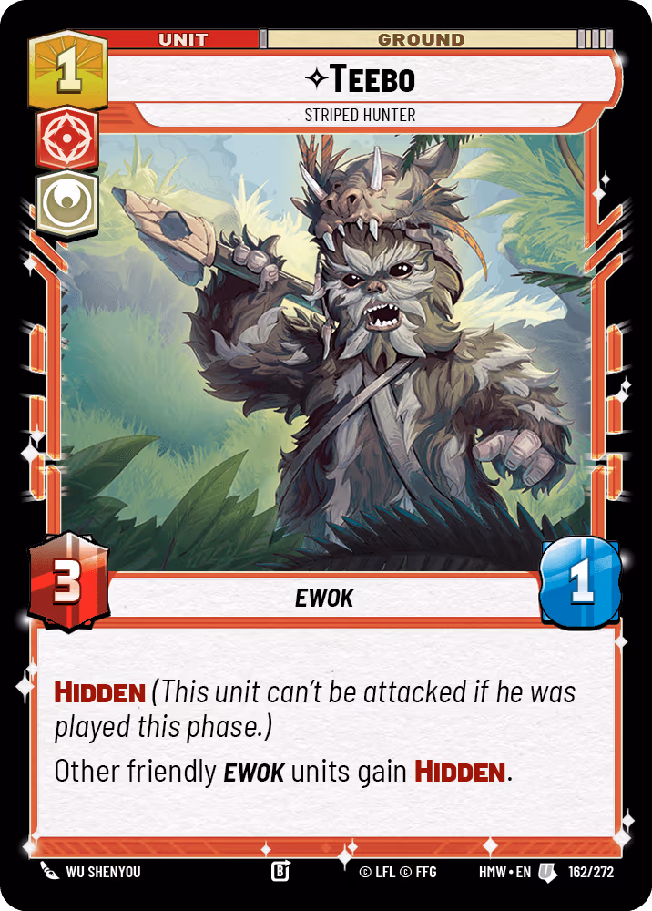 Teebo - Striped Hunter HMW-162 Star Wars Unlimited card