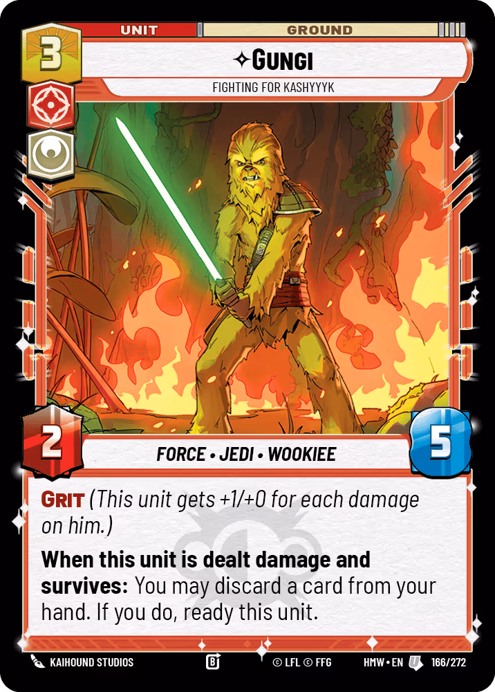Gungi - Fighting for Kashyyyk HMW-166 Star Wars Unlimited card