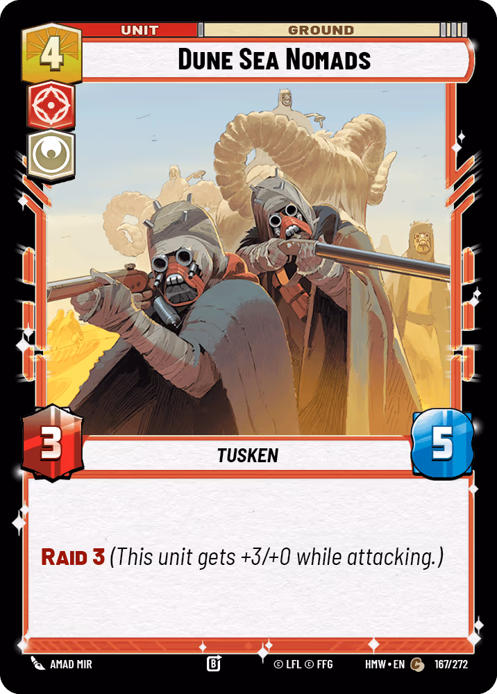 Dune Sea Nomads HMW-167 Star Wars Unlimited card