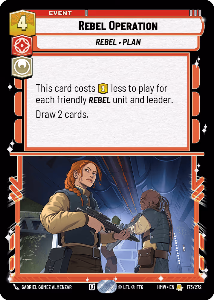 Rebel Operation HMW-173 Star Wars Unlimited card