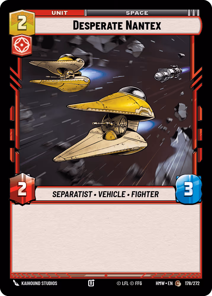 Desperate Nantex HMW-178 Star Wars Unlimited card