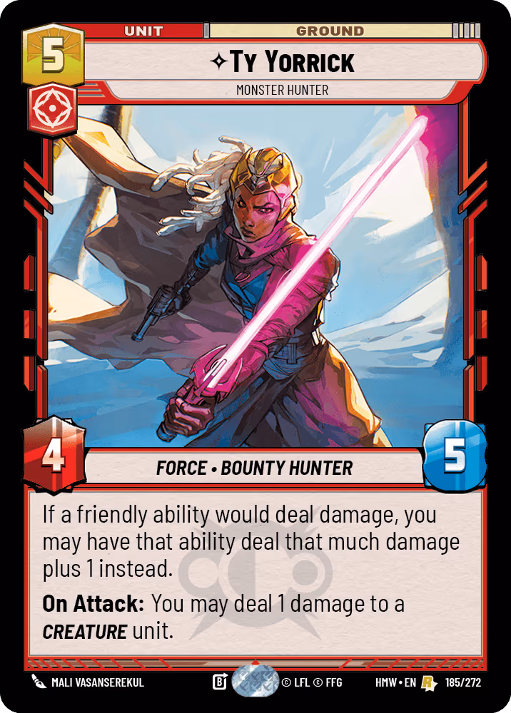 Ty Yorrick - Monster Hunter HMW-185 Star Wars Unlimited card