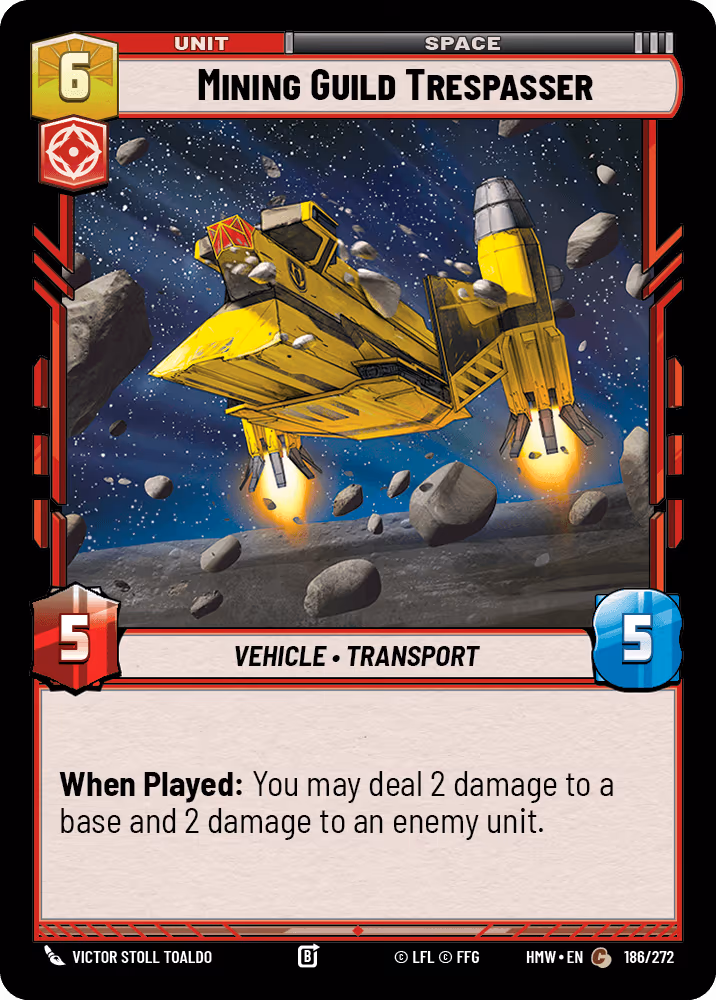Mining Guild Trespasser HMW-186 Star Wars Unlimited card