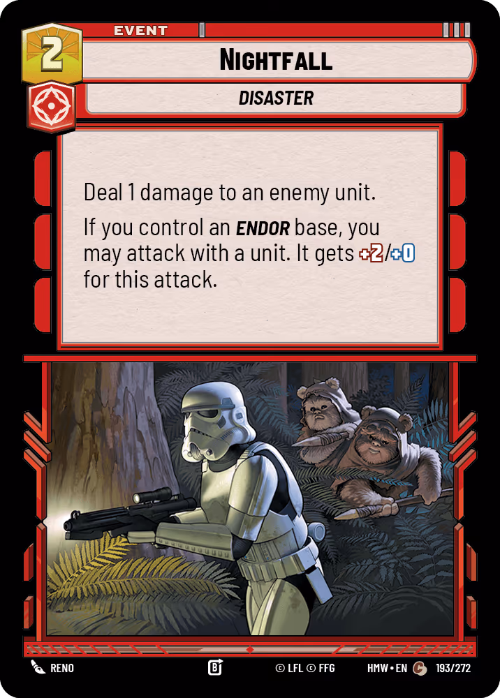 Nightfall HMW-193 Star Wars Unlimited card