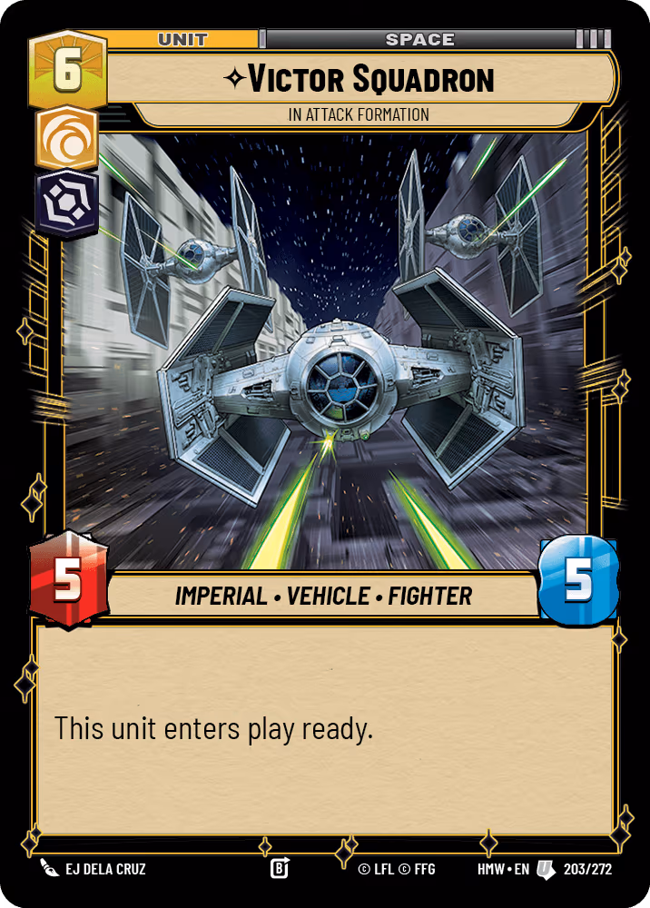 Victor Squadron - In Attack Formation HMW-203 Star Wars Unlimited card