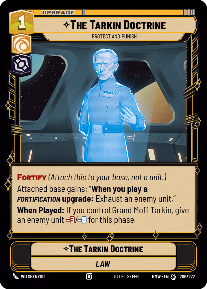 The Tarkin Doctrine - Protect and Punish HMW-206 Star Wars Unlimited card