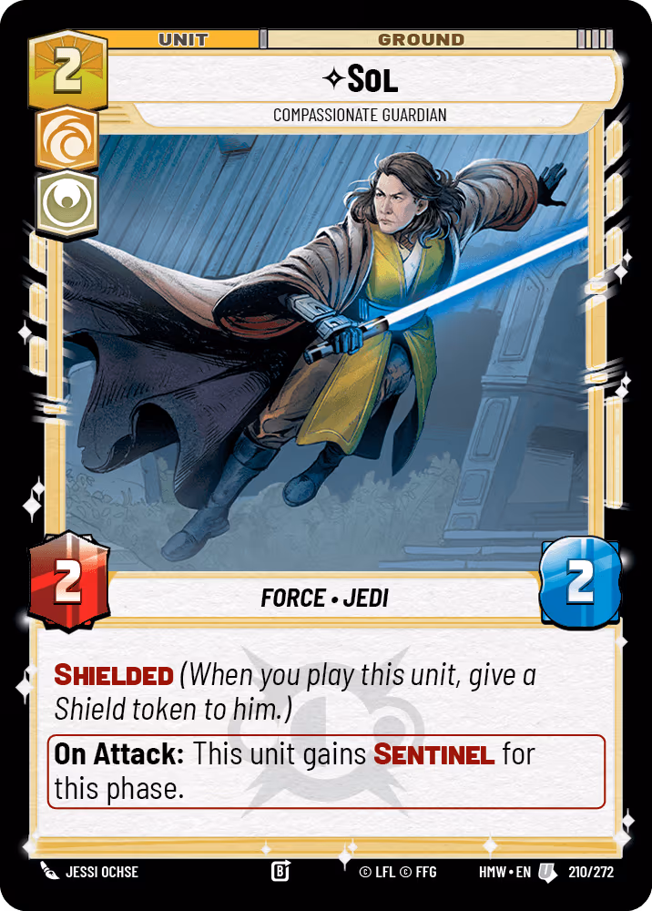 Sol - Compassionate Guardian HMW-210 Star Wars Unlimited card