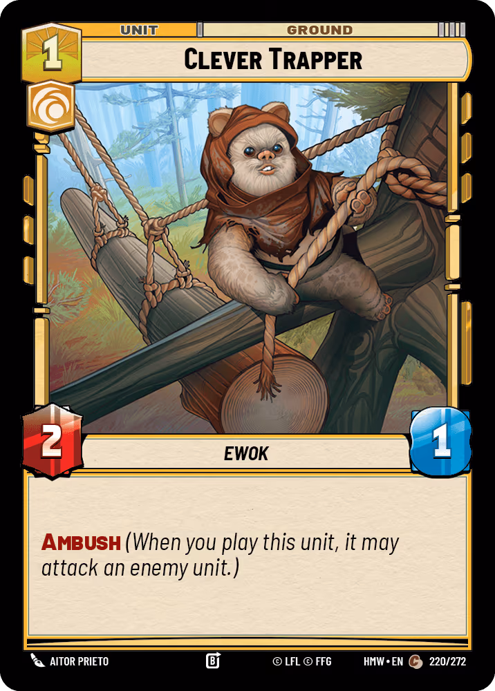 Clever Trapper HMW-220 Star Wars Unlimited card