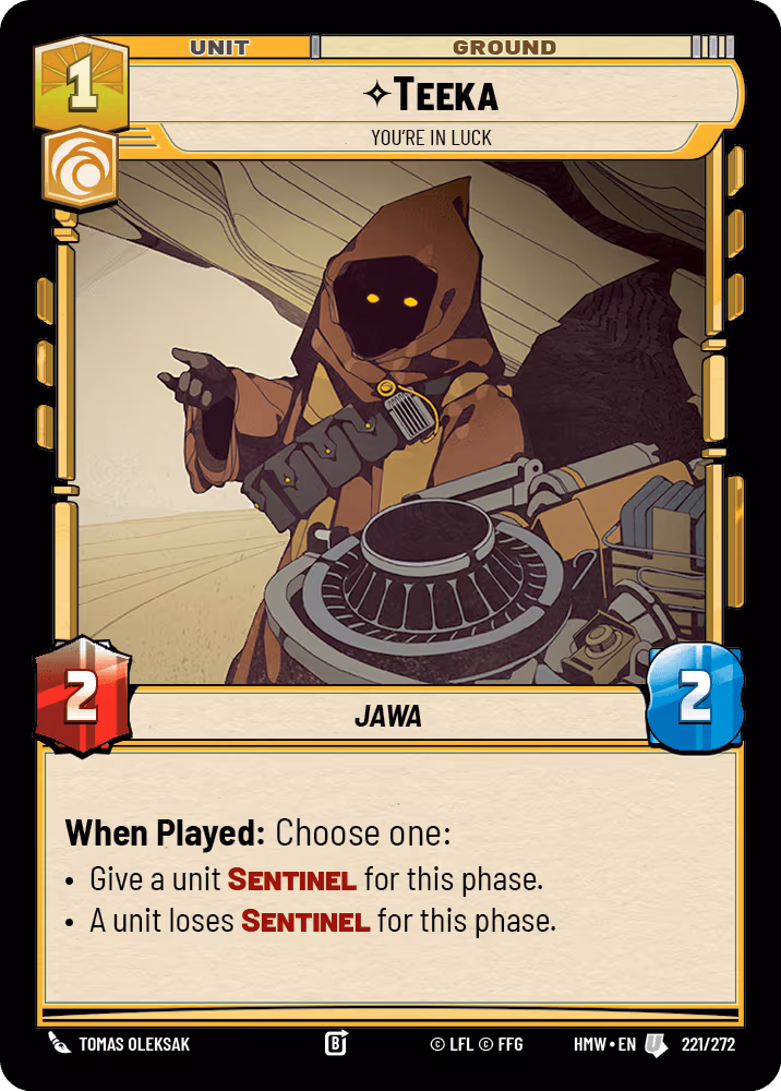 Teeka - You're in Luck HMW-221 Star Wars Unlimited card