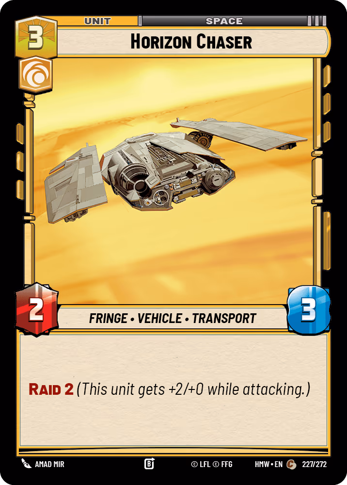 Horizon Chaser HMW-227 Star Wars Unlimited card