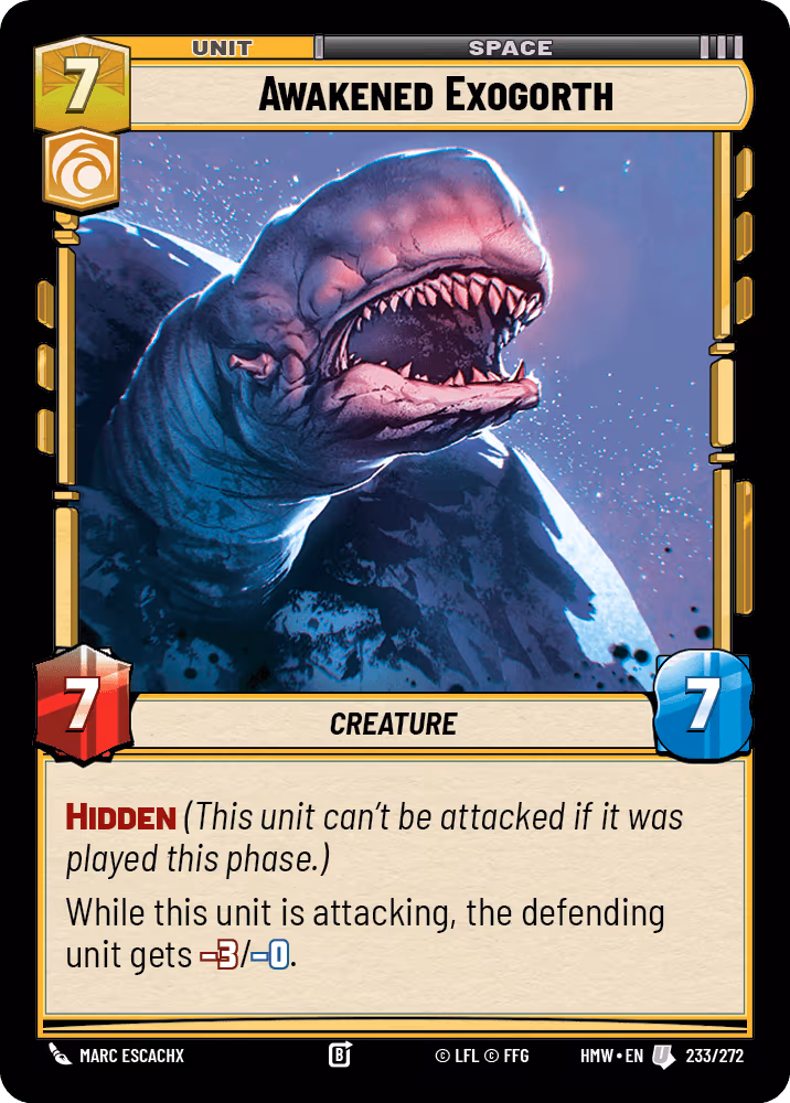 Awakened Exogorth HMW-233 Star Wars Unlimited card