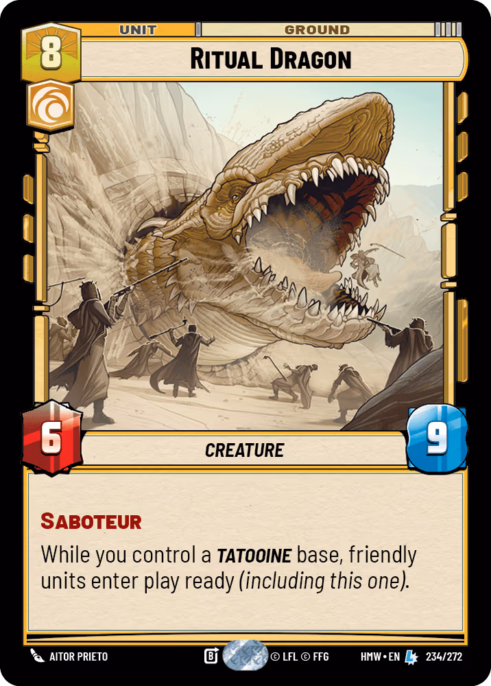Ritual Dragon HMW-234 Star Wars Unlimited card