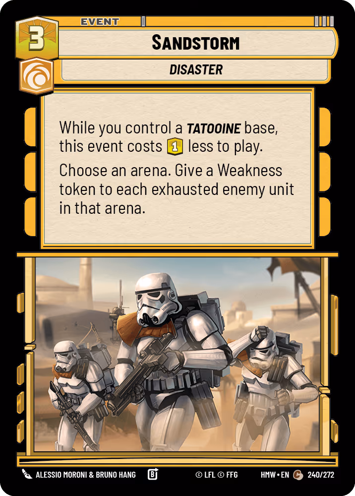Sandstorm HMW-240 Star Wars Unlimited card