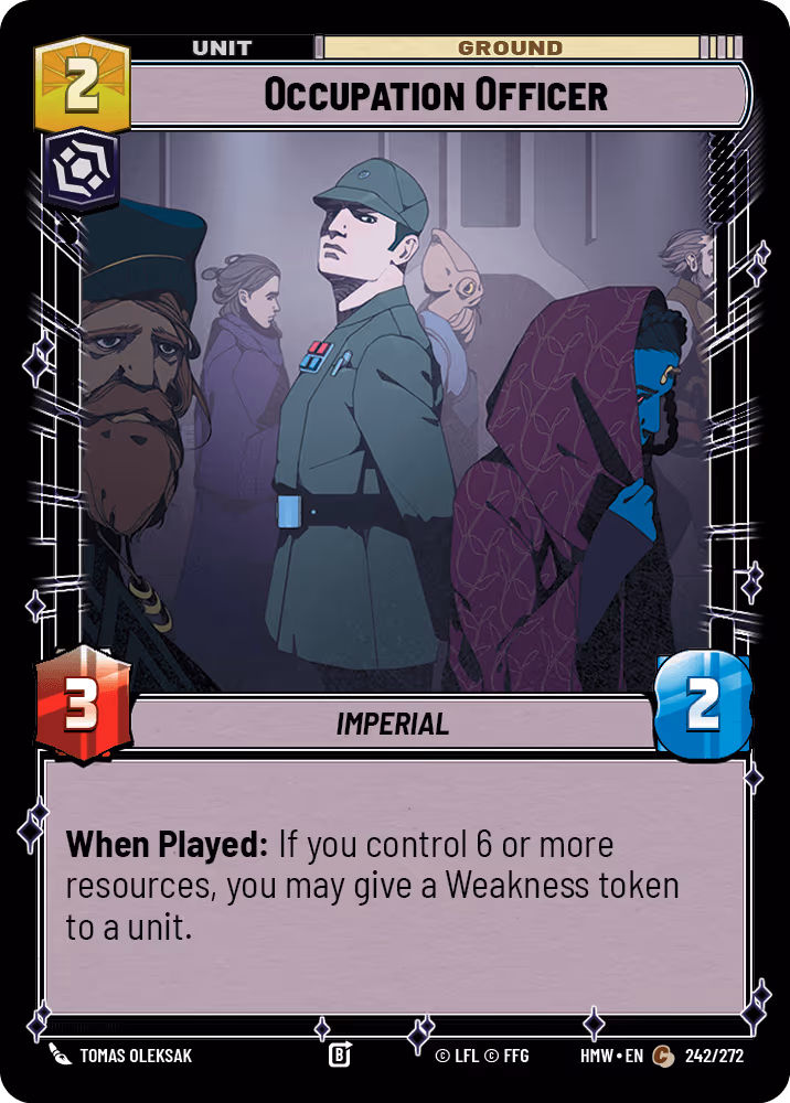 Occupation Officer HMW-242 Star Wars Unlimited card
