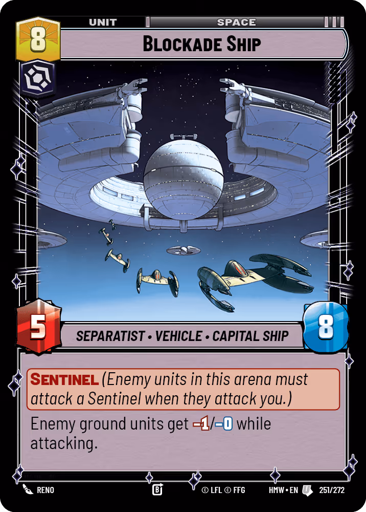 Blockade Ship HMW-251 Star Wars Unlimited card