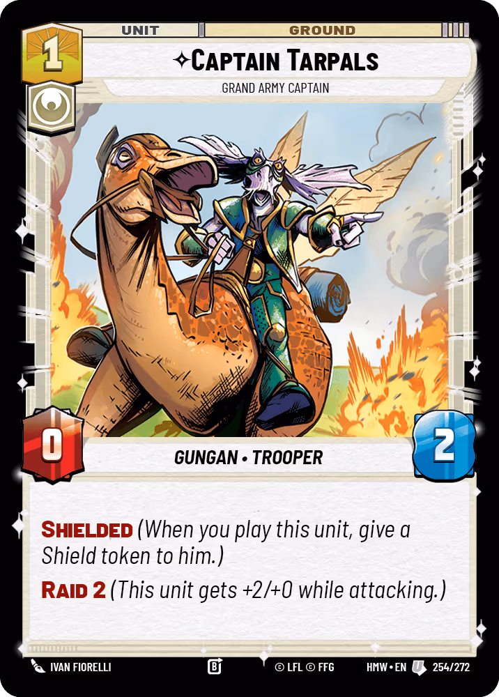 Captain Tarpals - Grand Army Captain HMW-254 Star Wars Unlimited card