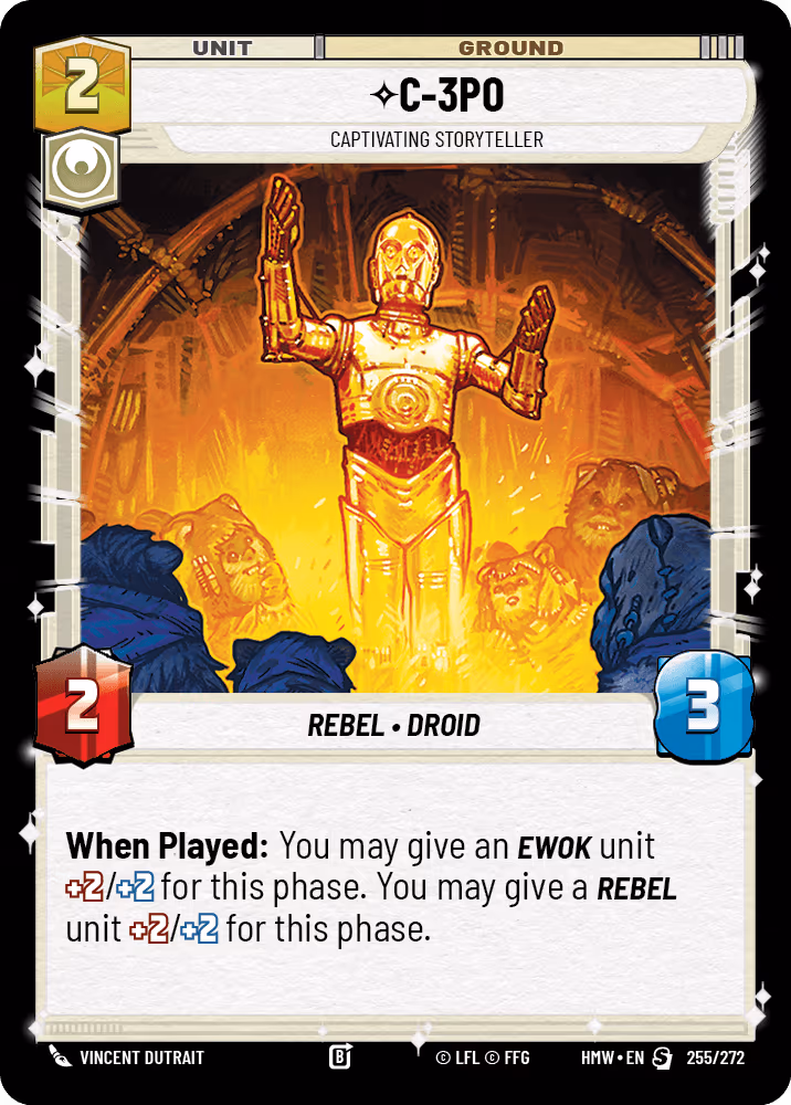 C-3P0 - Captivating Storyteller HMW-255 Star Wars Unlimited card