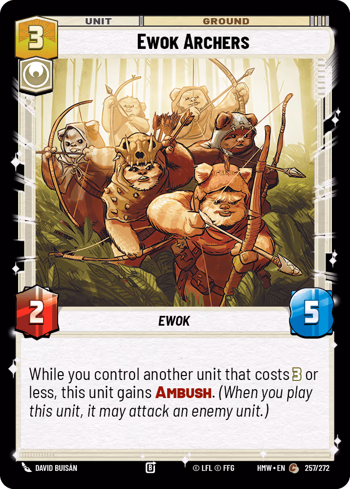 Ewok Archers HMW-257 Star Wars Unlimited card