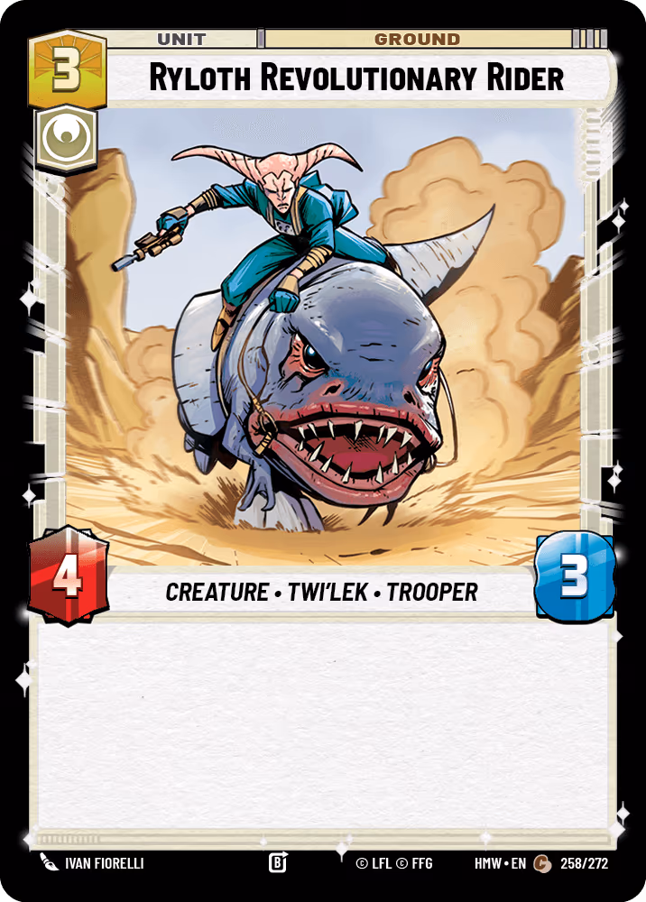 Ryloth Revolutionary Rider HMW-258 Star Wars Unlimited card