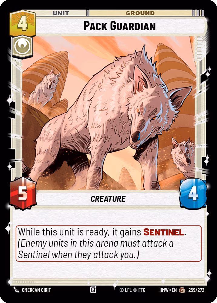 Pack Guardian HMW-259 Star Wars Unlimited card