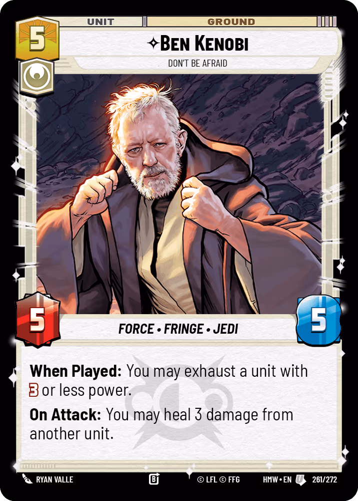 Ben Kenobi - Don't Be Afraid HMW-261 Star Wars Unlimited card