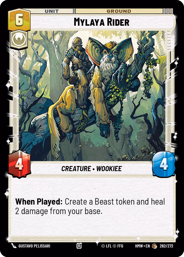 Mylaya Rider HMW-262 Star Wars Unlimited card