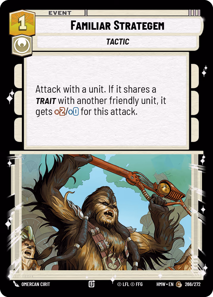 Familiar Strategem HMW-266 Star Wars Unlimited card