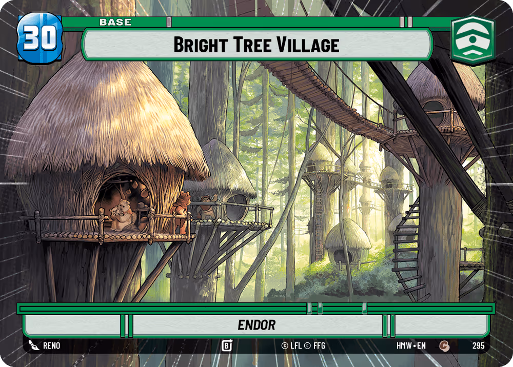 Bright Tree Village - Endor HMW-295 Hyperspace Star Wars Unlimited card