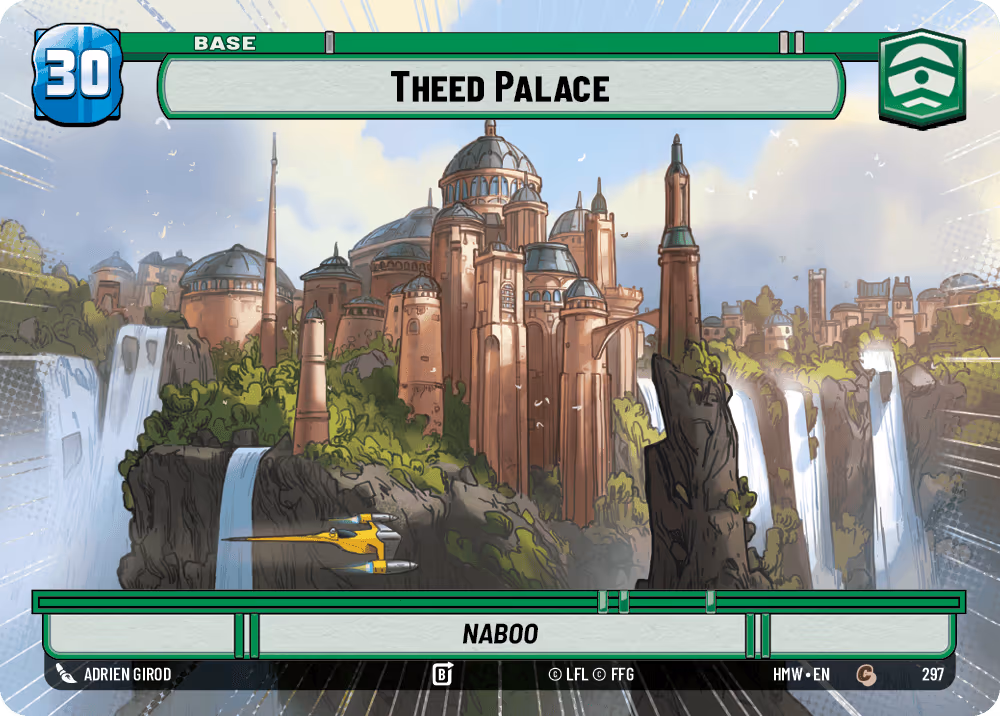 Theed Palace - Naboo HMW-297 Hyperspace Star Wars Unlimited card