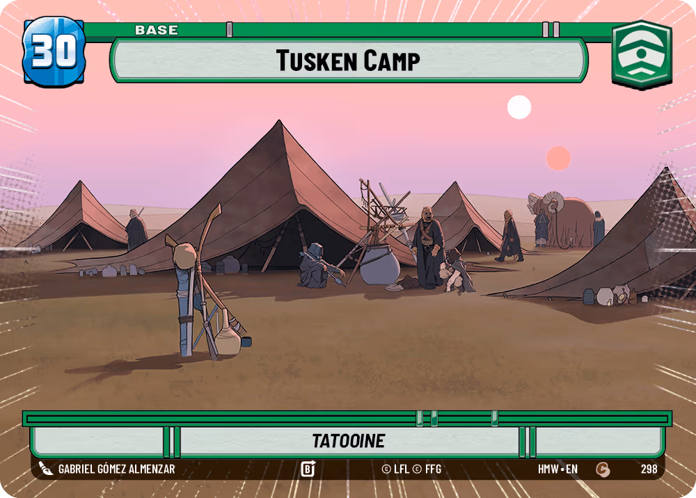 Tusken Camp - Tatooine HMW-298 Hyperspace Star Wars Unlimited card