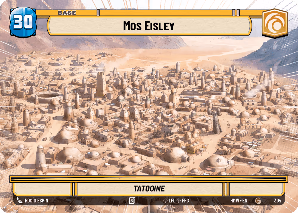 Mos Eisley - Tatooine HMW-304 Hyperspace Star Wars Unlimited card