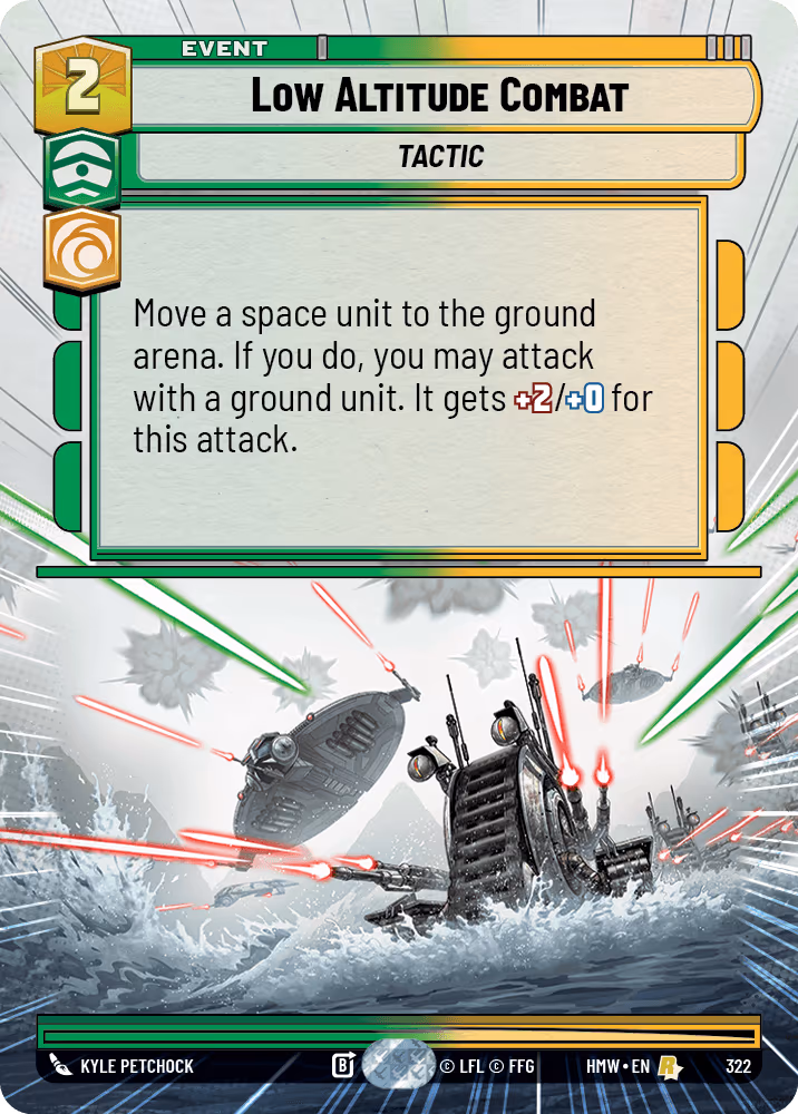 Low Altitude Combat HMW-322 Hyperspace Star Wars Unlimited card