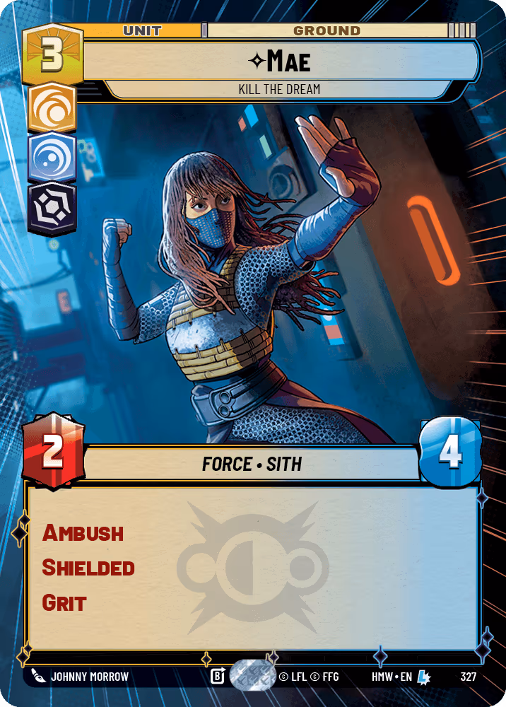 Mae - Kill the Dream HMW-327 Hyperspace Star Wars Unlimited card