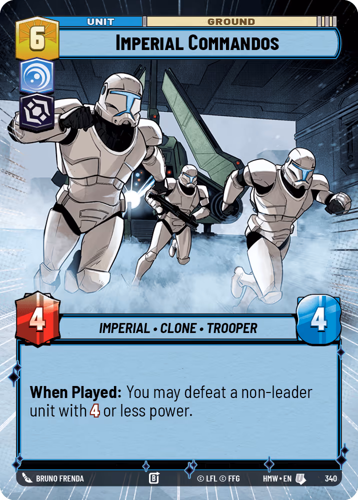 Imperial Commandos HMW-340 Hyperspace Star Wars Unlimited card