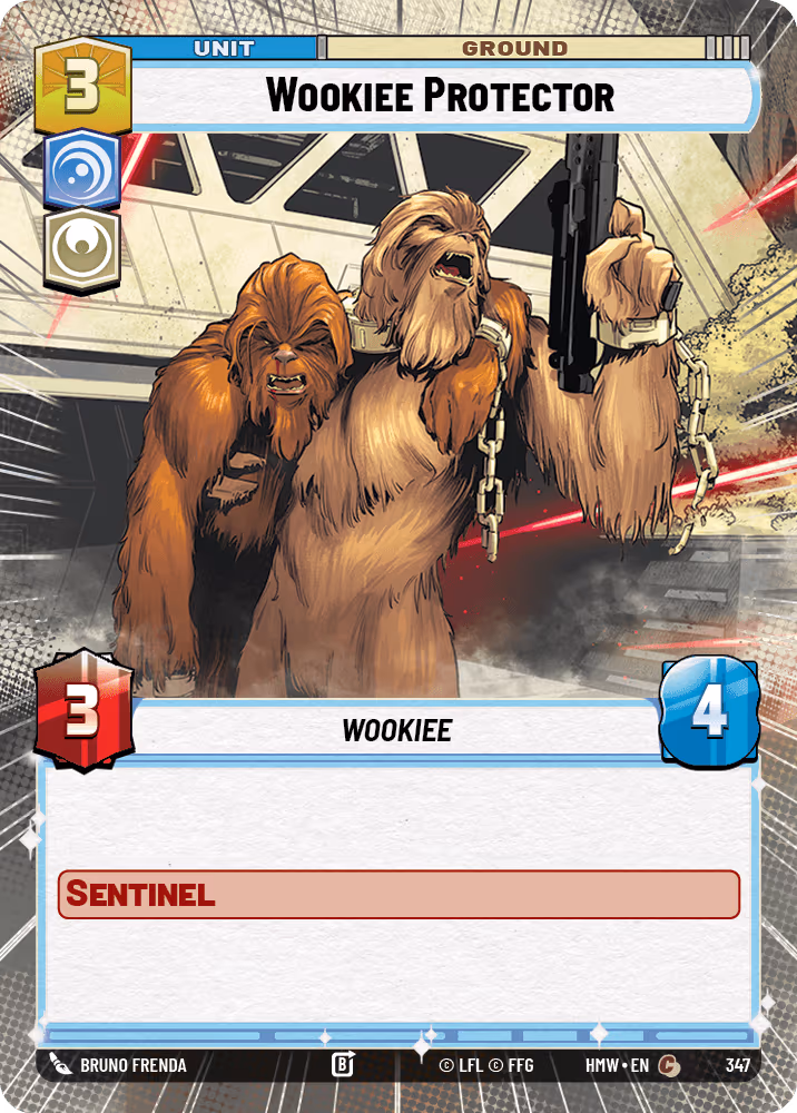 Wookiee Protector HMW-347 Hyperspace Star Wars Unlimited card