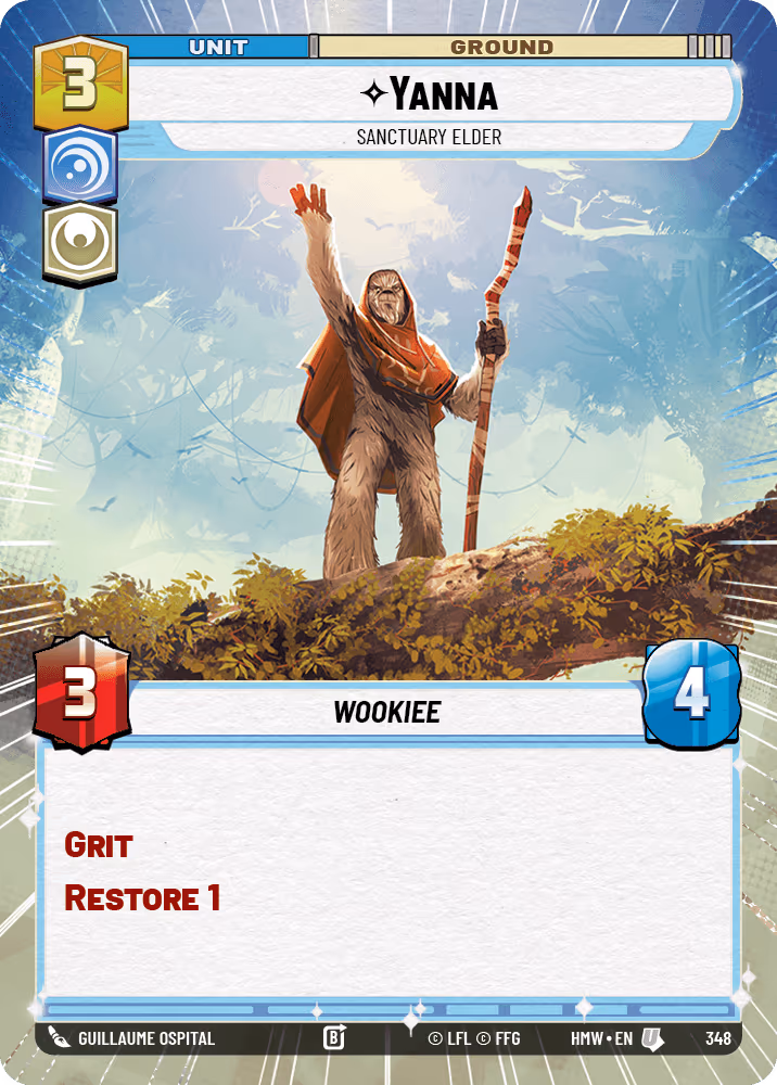 Yanna - Sanctuary Elder HMW-348 Hyperspace Star Wars Unlimited card