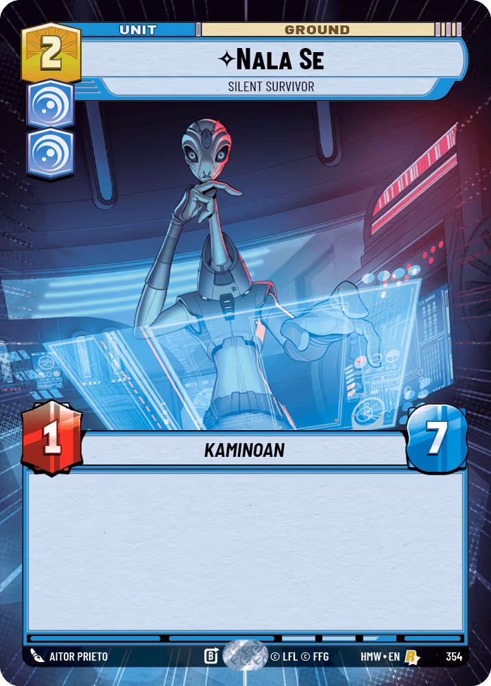 Nala Se - Silent Survivor HMW-354 Hyperspace Star Wars Unlimited card