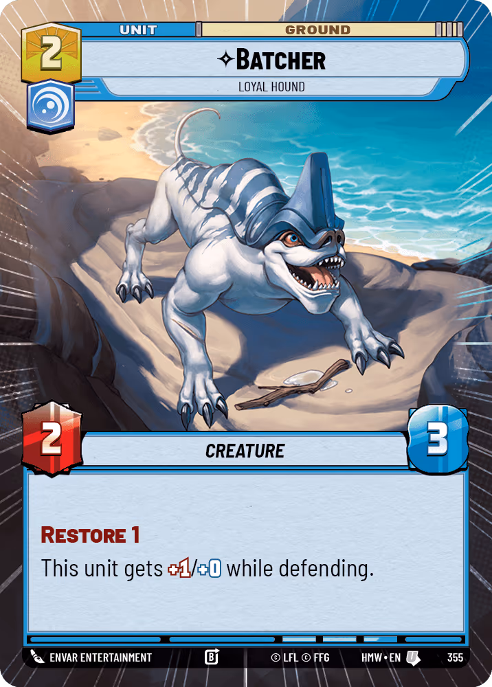 Batcher - Loyal Hound HMW-355 Hyperspace Star Wars Unlimited card