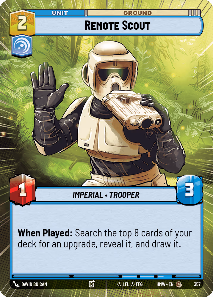 Remote Scout HMW-357 Hyperspace Star Wars Unlimited card