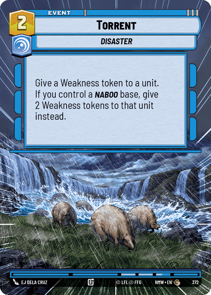 Torrent HMW-372 Hyperspace Star Wars Unlimited card