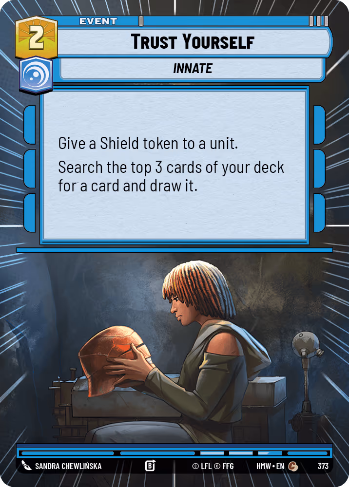 Trust Yourself HMW-373 Hyperspace Star Wars Unlimited card