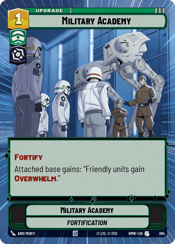 Military Academy HMW-384 Hyperspace Star Wars Unlimited card