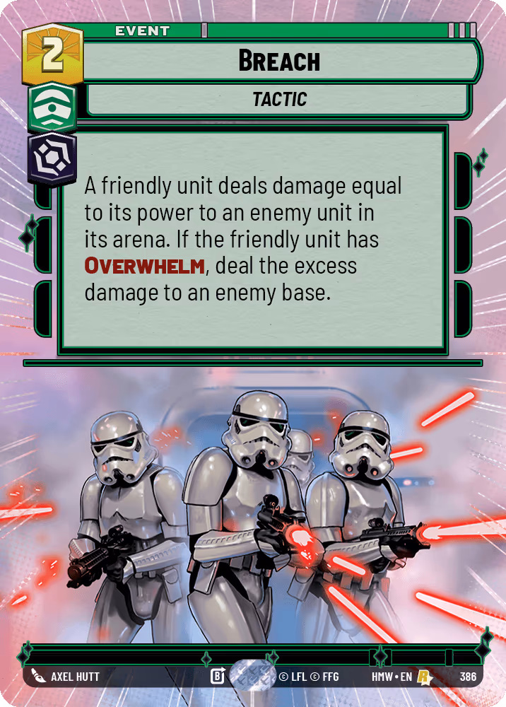 Breach HMW-386 Hyperspace Star Wars Unlimited card